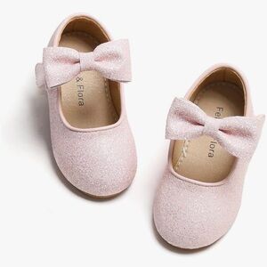 Felix and Flora Toddler Girls Dress Shoes-Mary Jane Ballet Flats